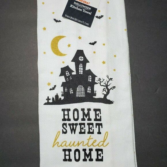 Kitchen Tea Towels Pumpkin Spice Latte Halloween - Picture 7 of 10